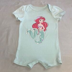 Disney - Little mermaid Ariel Mint Green one piece Romper for Kids